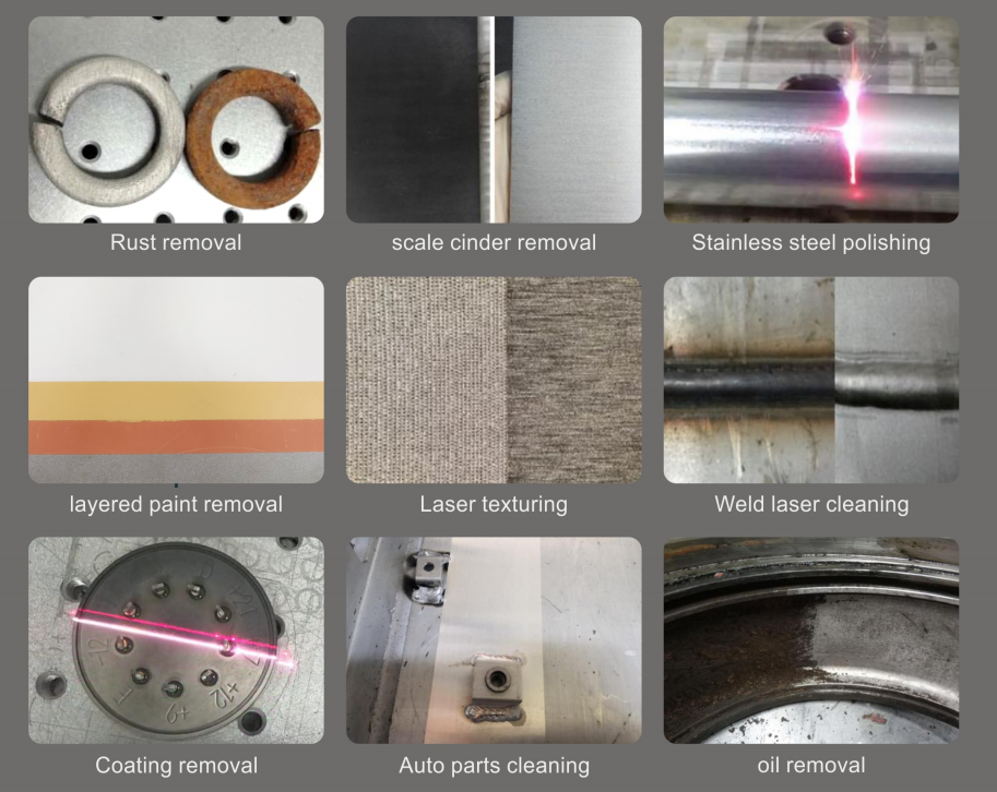 Laser cleaning machine application