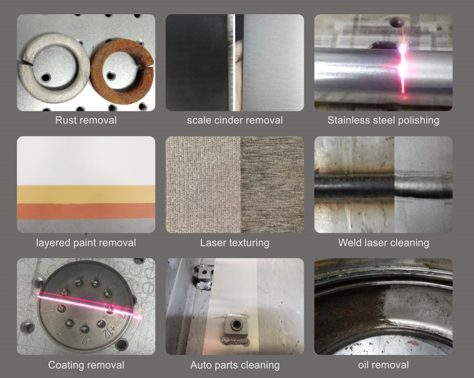 application of portable laser cleaning machine