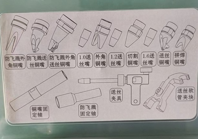 Copper Welidng NOZZLE Of Qilin Handheld Laser Welding System For 1000, 1500, 2000 Watts Handheld Laser Welding Machine