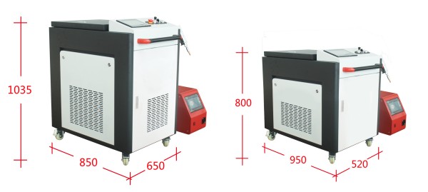 handheld laser welding cutting cleaning machine